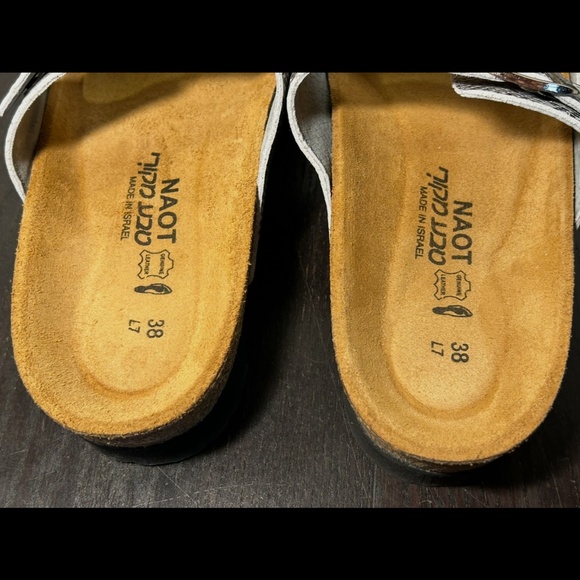 Naot Santa Barbara Cobra Snakeprint Sandals Grey/White Womans EU 38/US 7-7.5 - Picture 9 of 15